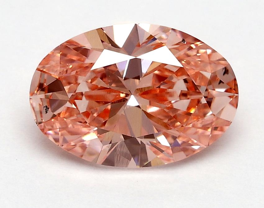 1.70 Ct. Fancy Vivid Pink Oval Lab Grown Diamond