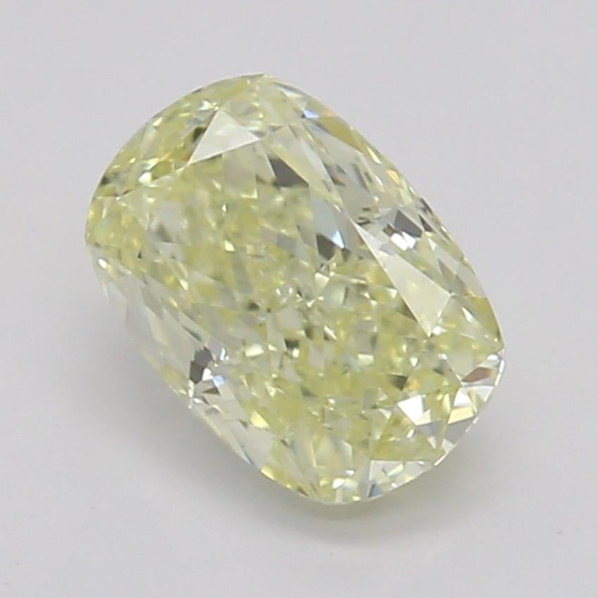 0.50 Ct. Fancy Light Yellow Cushion Diamond