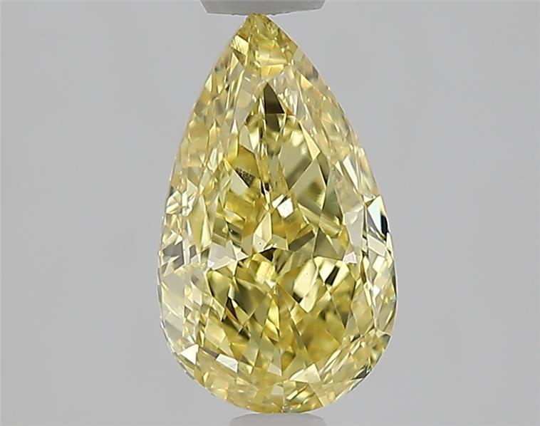 1.47 Ct. Fancy Intense Yellow Pear Lab Grown Diamond
