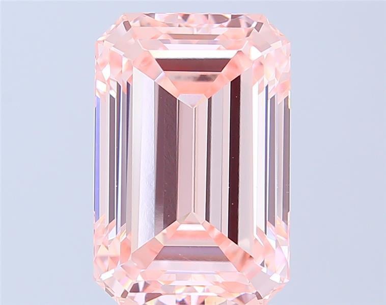 8.09 Ct. Fancy Intense Pink Emerald Lab Grown Diamond