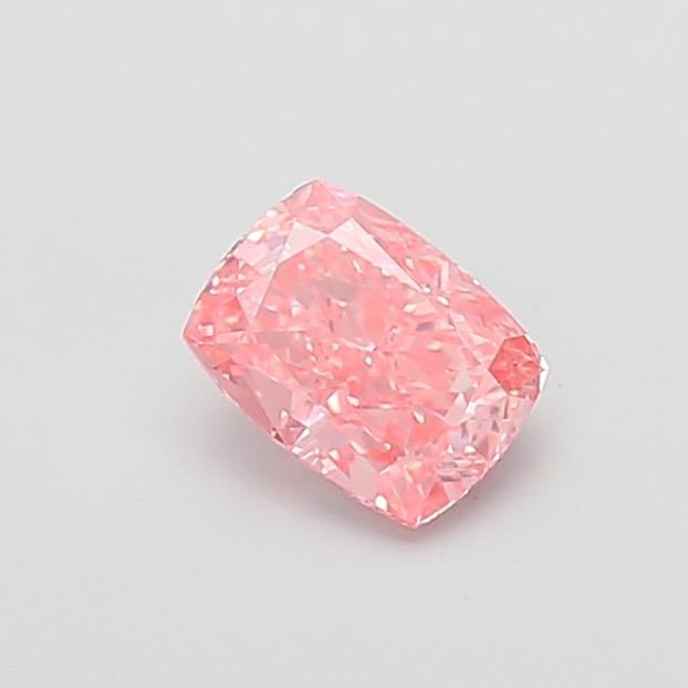 1.29 Ct. Fancy Vivid  Pink Cushion Lab Grown Diamond