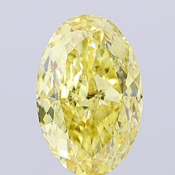 2.59 Ct. Fancy Yellow Oval Lab Grown Diamond