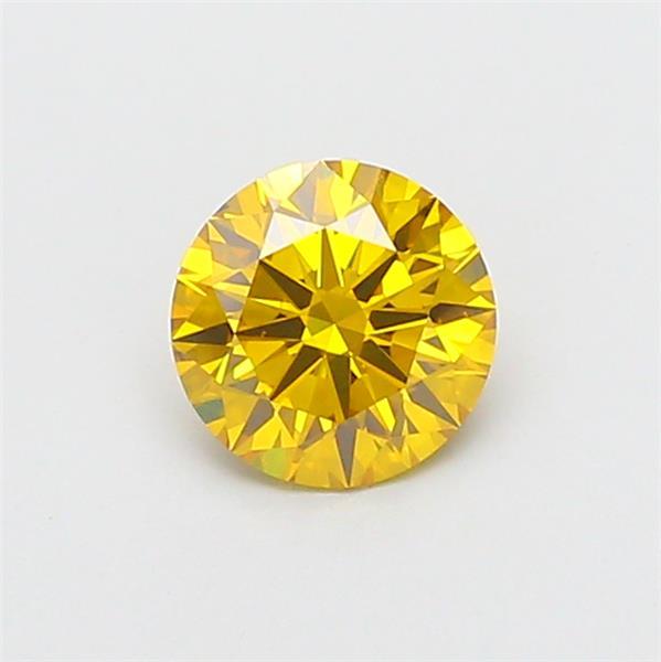 1.03 Ct. Fancy Vivid Yellow Round Lab Grown Diamond