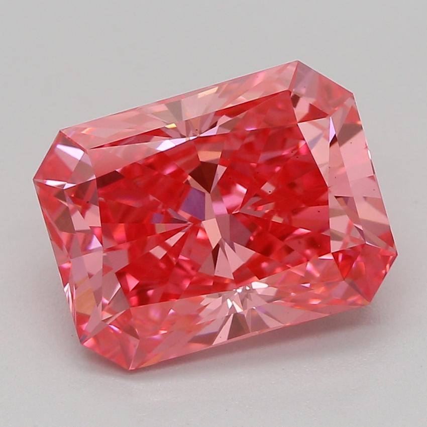 2.03 Ct. Fancy Vivid Pink Radiant Lab Grown Diamond