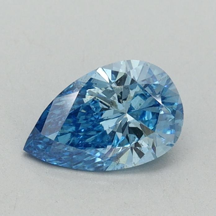 0.53 Ct. Fancy Vivid Blue Pear Lab Grown Diamond