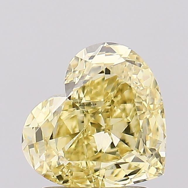 1.66 Ct. Fancy Intense Yellow Heart Lab Grown Diamond