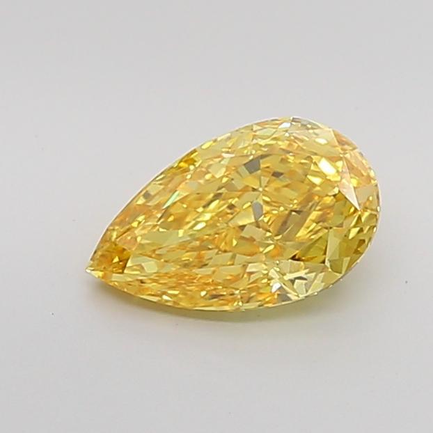 2.31 Ct. Fancy Vivid Yellow Pear Lab Grown Diamond