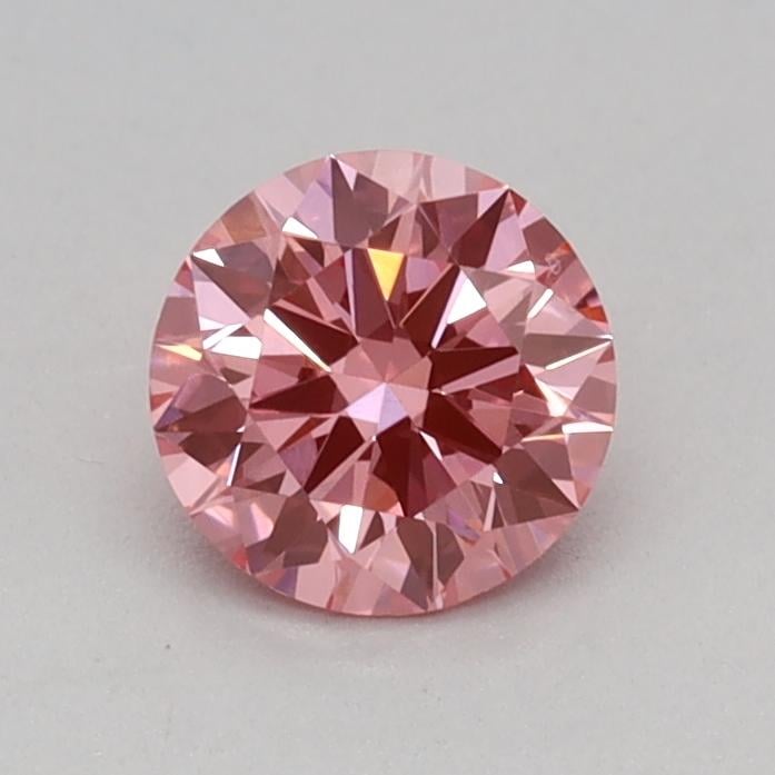 0.33 Ct. Fancy Vivid Pink Round Lab Grown Diamond