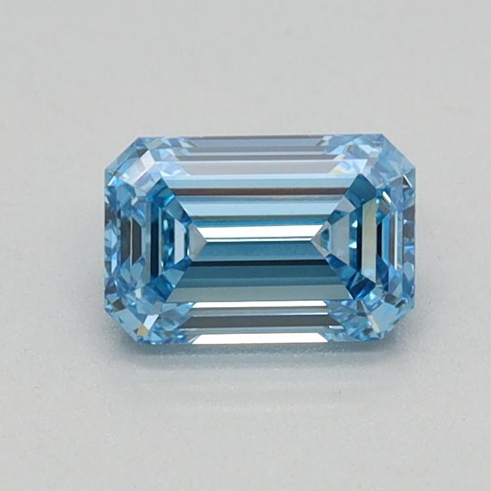 0.43 Ct. Fancy Intense Blue Emerald Lab Grown Diamond