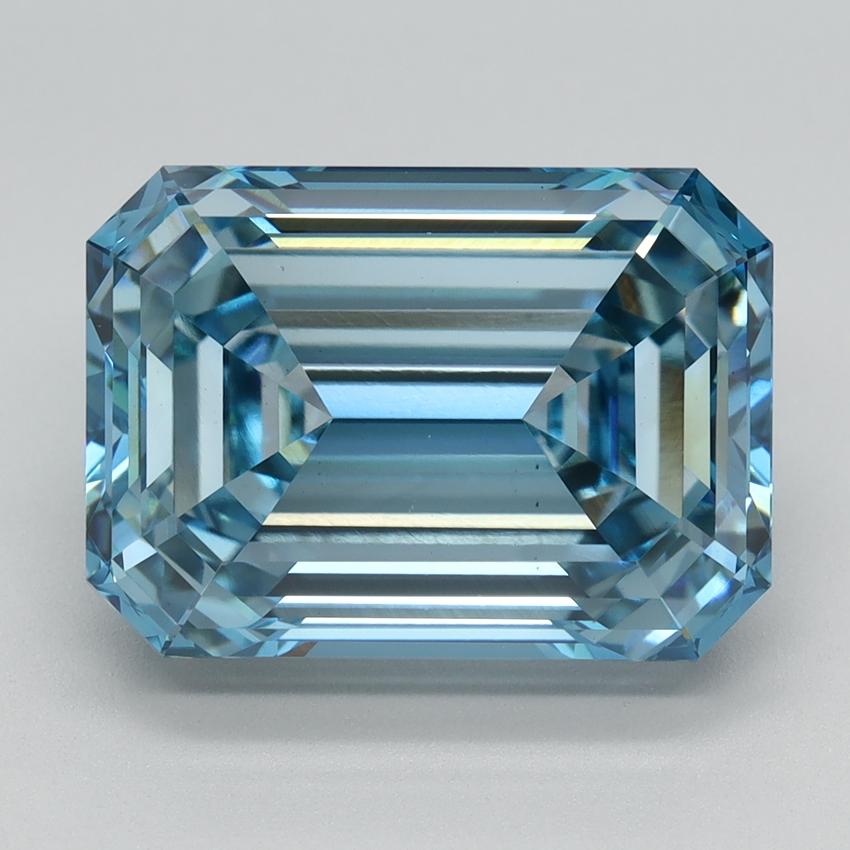 6.20 Ct. Fancy Vivid Blue Emerald Lab Grown Diamond