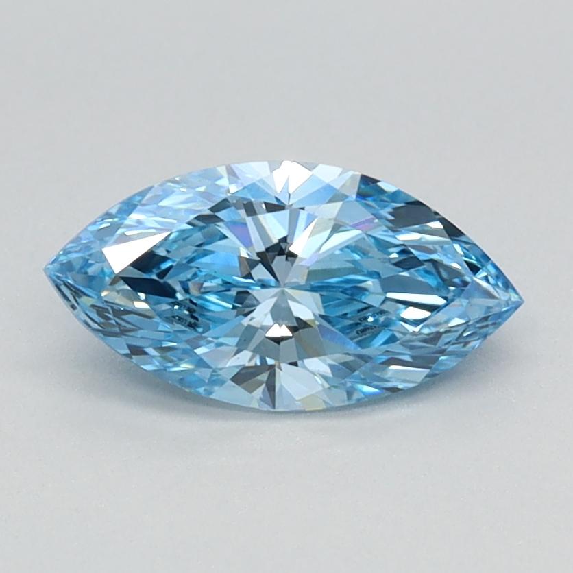 0.70 Ct. Fancy Vivid Blue Marquise Lab Grown Diamond