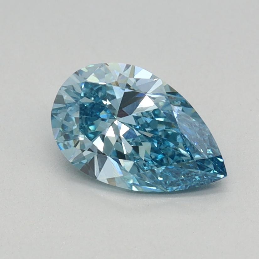 0.54 Ct. Fancy Vivid Blue Pear Lab Grown Diamond