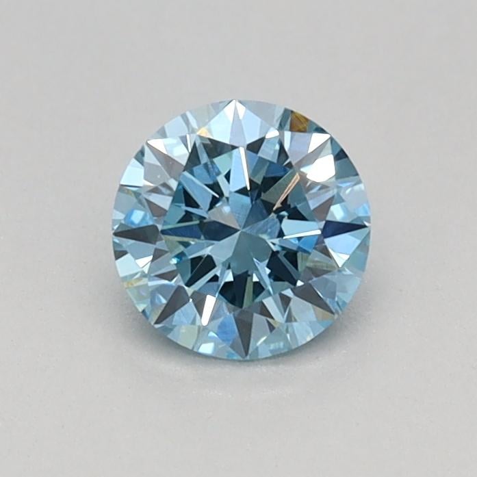 0.34 Ct. Fancy Vivid Blue Round Lab Grown Diamond