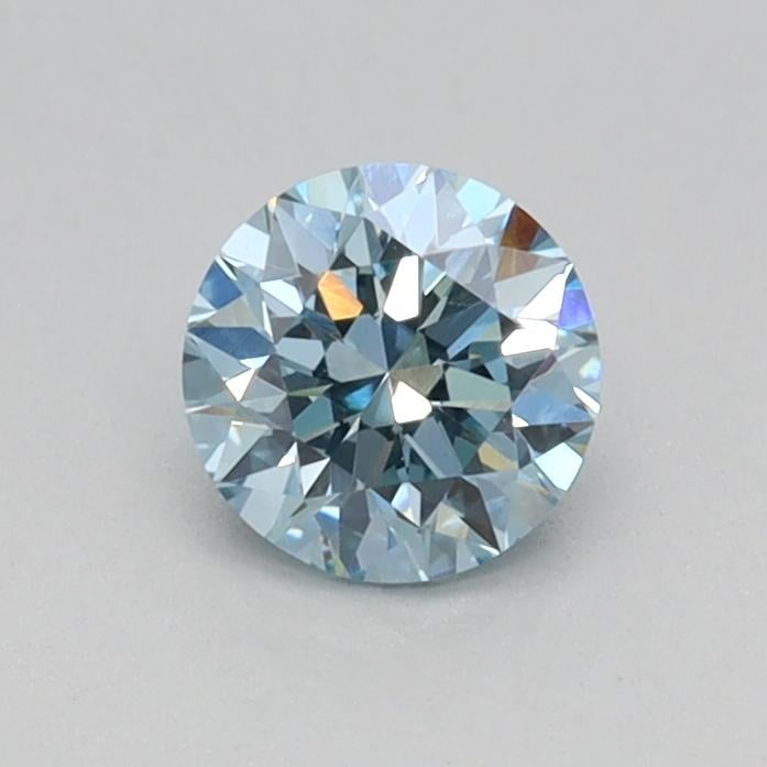 0.38 Ct. Fancy Vivid Blue Round Lab Grown Diamond