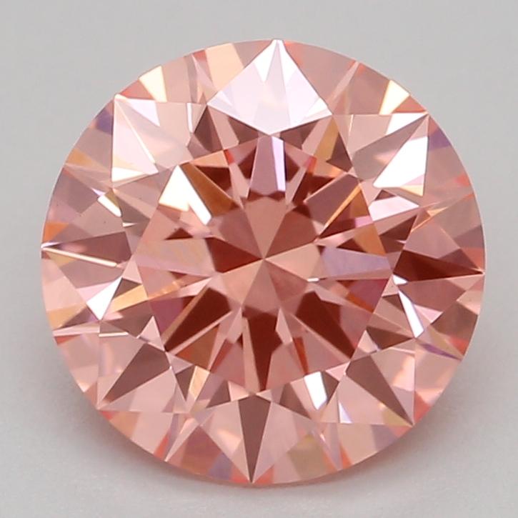 1.25 Ct. Fancy Vivid Pink Round Lab Grown Diamond