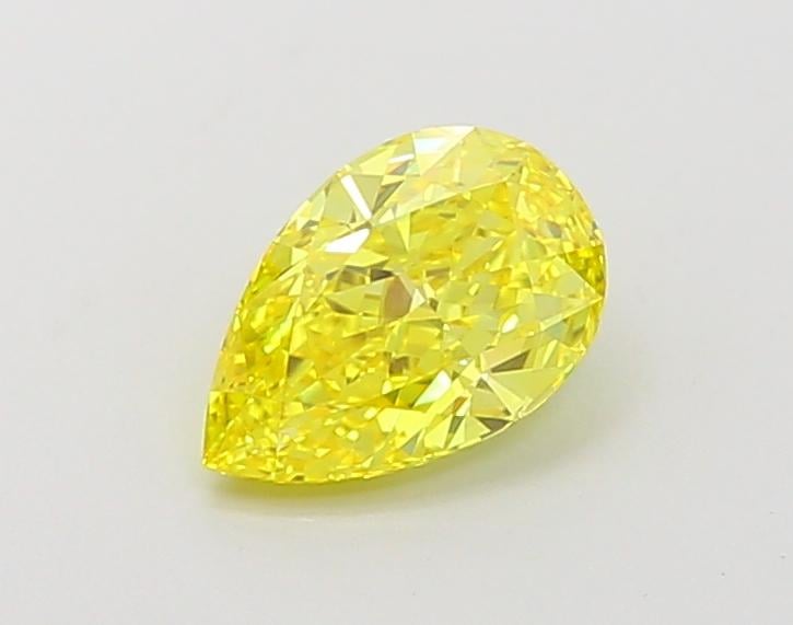 1.02 Ct. Fancy Vivid  Yellow Pear Lab Grown Diamond