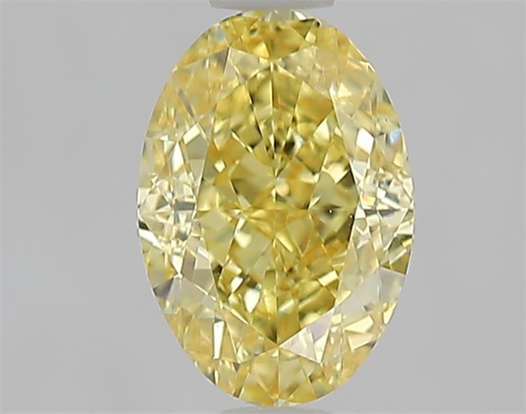 1.59 Ct. Fancy Intense  Yellow Oval Lab Grown Diamond