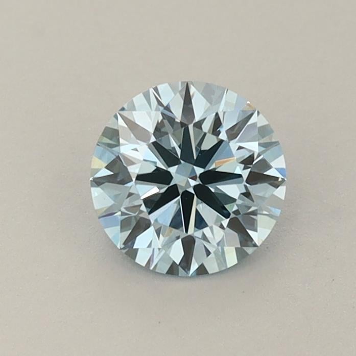 0.56 Ct. Fancy Vivid Blue Round Lab Grown Diamond