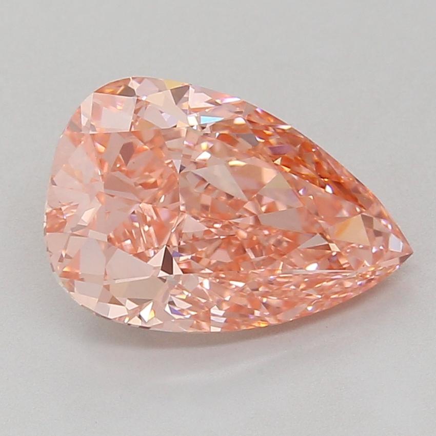 4.05 Ct. Fancy Vivid Pink Pear Lab Grown Diamond