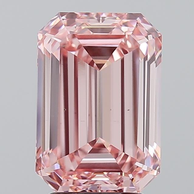 3.53 Ct. Fancy Intense Pink Emerald Lab Grown Diamond