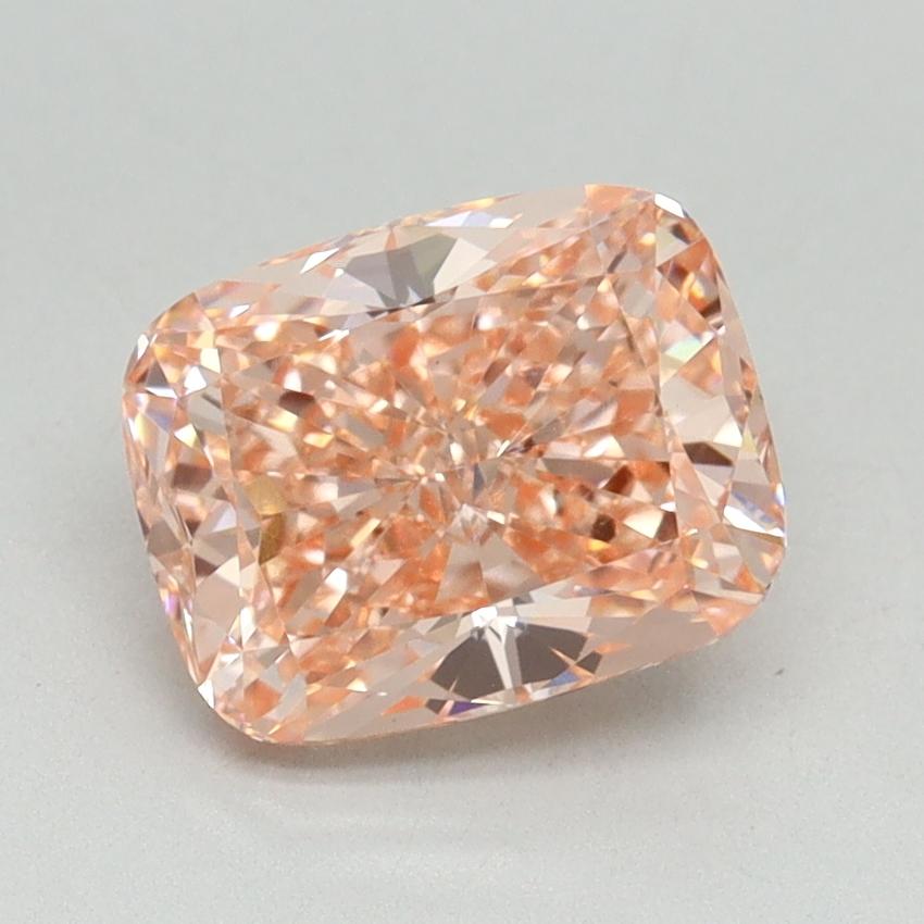 2.02 Ct. Fancy Vivid Pink Cushion Lab Grown Diamond