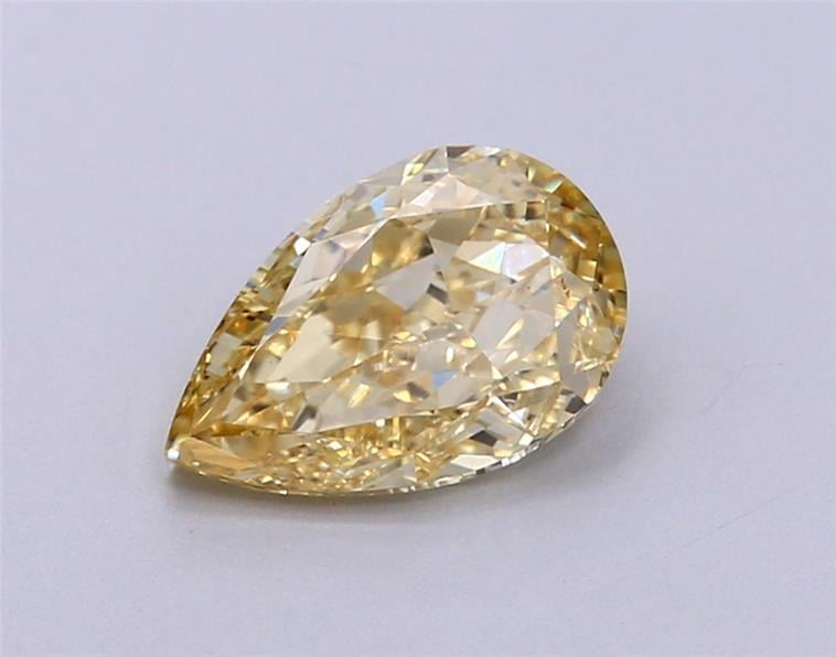1.04 Ct. Fancy Intense  Yellow Pear Lab Grown Diamond