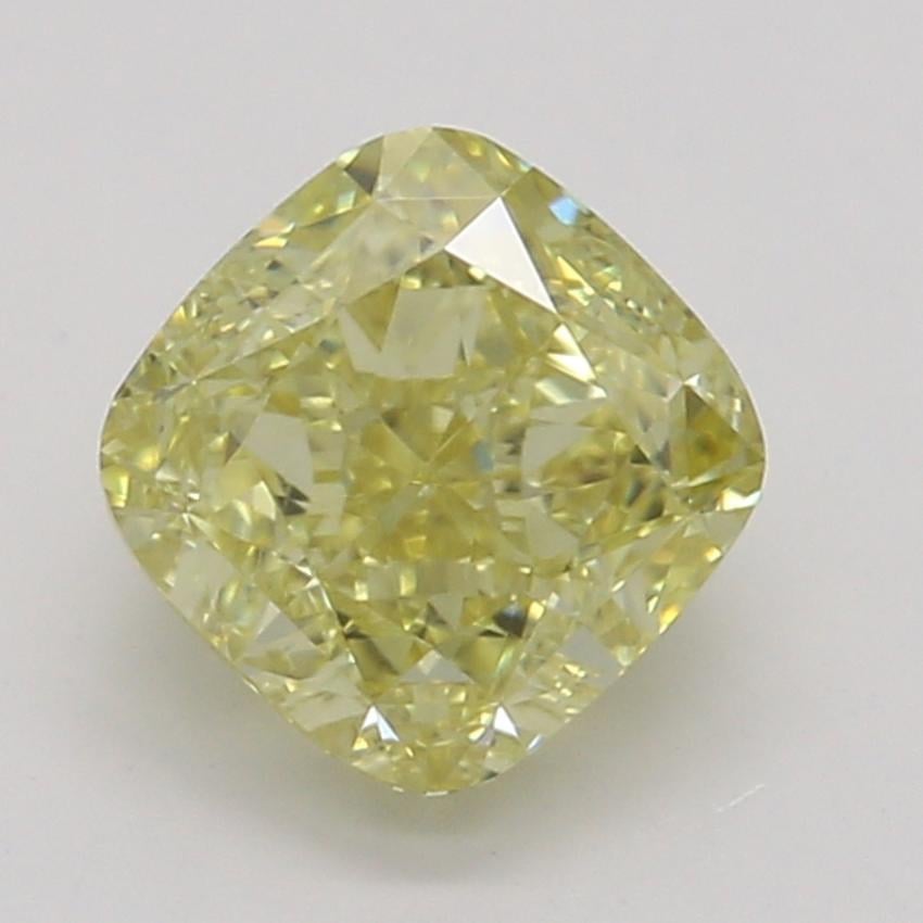 0.67 Ct. Fancy Yellow Cushion Diamond