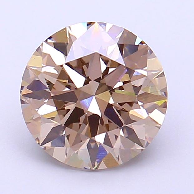 2.27 Ct. Fancy Light  Brown Round Lab Grown Diamond