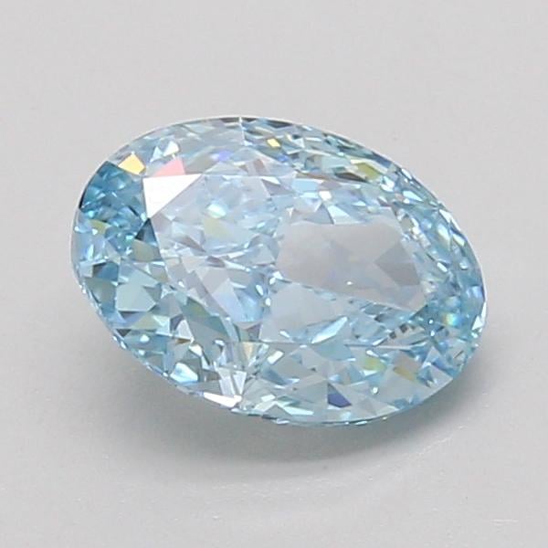 1.30 Ct. Fancy Vivid Blue Oval Lab Grown Diamond