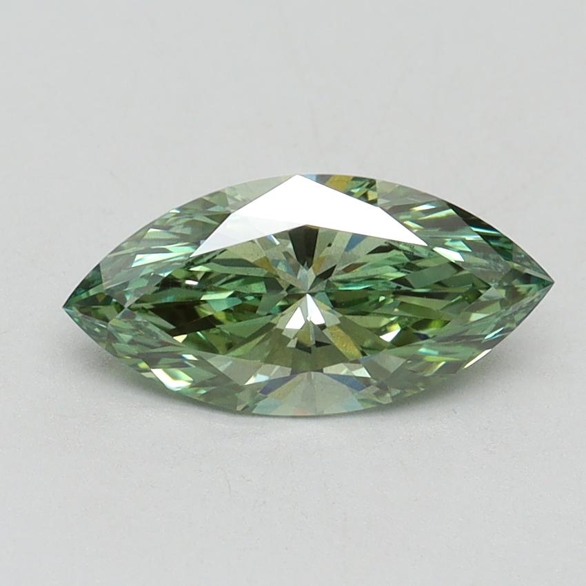 1.14 Ct. Fancy Vivid Green Marquise Lab Grown Diamond