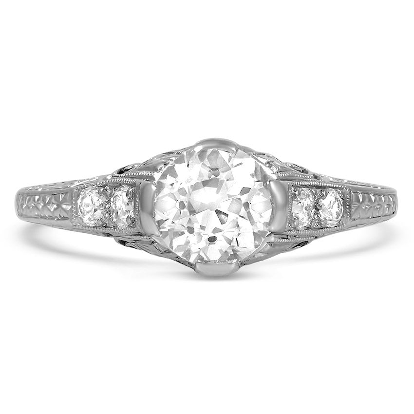 Art Deco Diamond Vintage Ring | Lyell | Brilliant Earth
