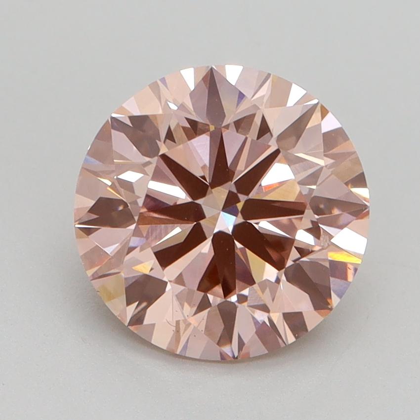 2.51 Ct. Fancy Intense Pink Round Lab Grown Diamond