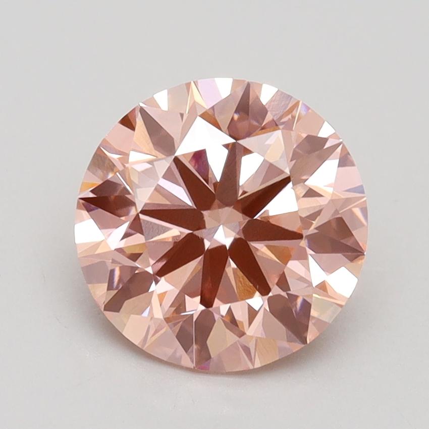 2.00 Ct. Fancy Intense Pink Round Lab Grown Diamond