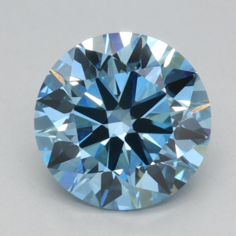 1.17 Ct. Fancy Vivid Blue Round Lab Grown Diamond