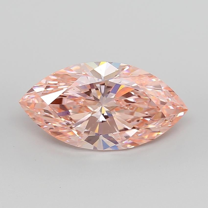 5.48 Ct. Fancy Vivid  Pink Marquise Lab Grown Diamond