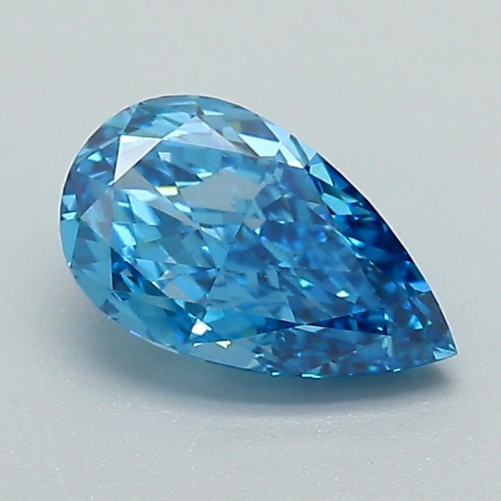 1.03 Ct. Fancy Vivid Blue Pear Lab Grown Diamond