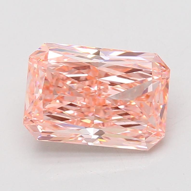 3.09 Ct. Fancy Vivid Pink Radiant Lab Grown Diamond