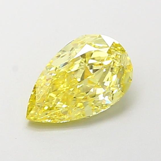 1.09 Ct. Fancy Intense  Yellow Pear Lab Grown Diamond