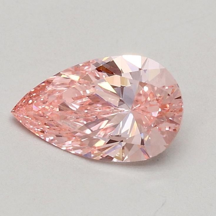 0.51 Ct. Fancy Vivid Pink Pear Lab Grown Diamond
