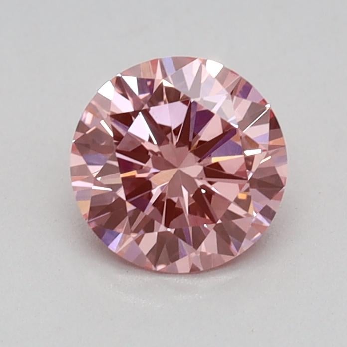 0.48 Ct. Fancy Vivid Pink Round Lab Grown Diamond