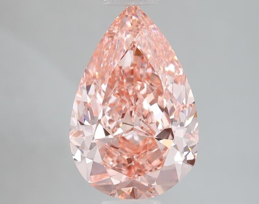 3.02 Ct. Fancy Vivid Pink Pear Lab Grown Diamond