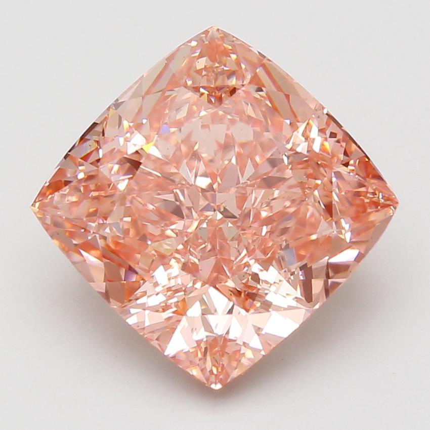 10.14 Ct. Fancy Vivid Pink Cushion Lab Grown Diamond