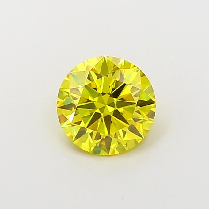 1.00 Ct. Fancy Vivid Yellow Round Lab Grown Diamond