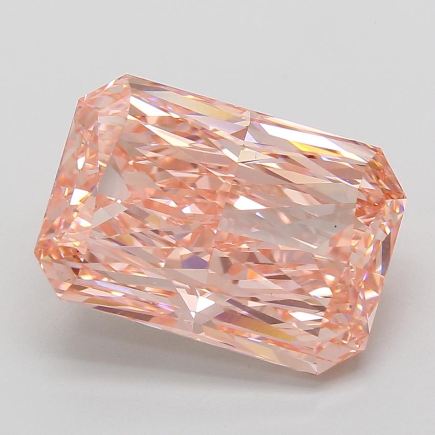 10.54 Ct. Fancy Vivid Pink Radiant Lab Grown Diamond