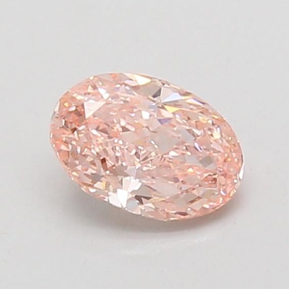 0.75 Ct. Fancy Vivid Pink Oval Lab Grown Diamond