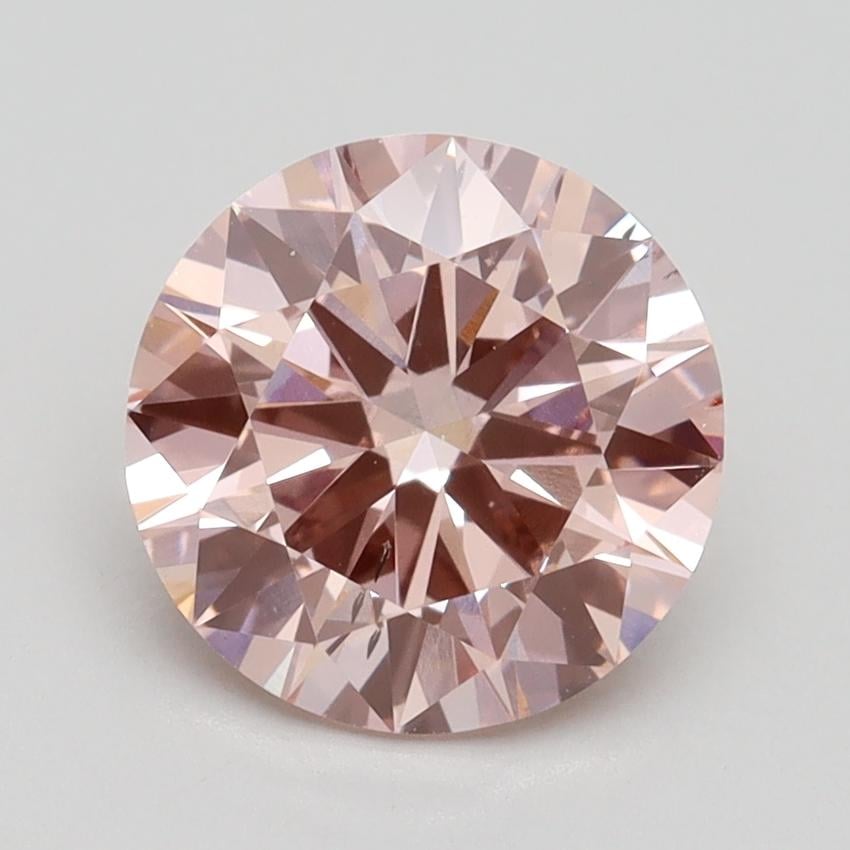 2.10 Ct. Fancy Intense Pink Round Lab Grown Diamond