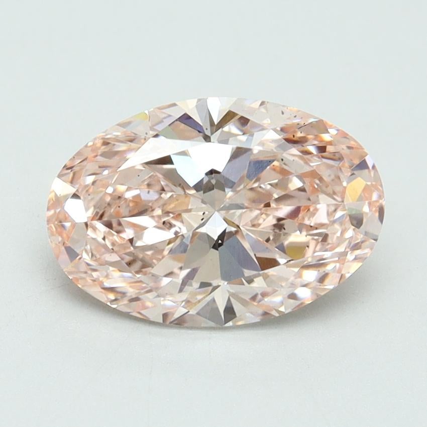 2.08 Ct. Fancy Intense Pink Oval Lab Grown Diamond