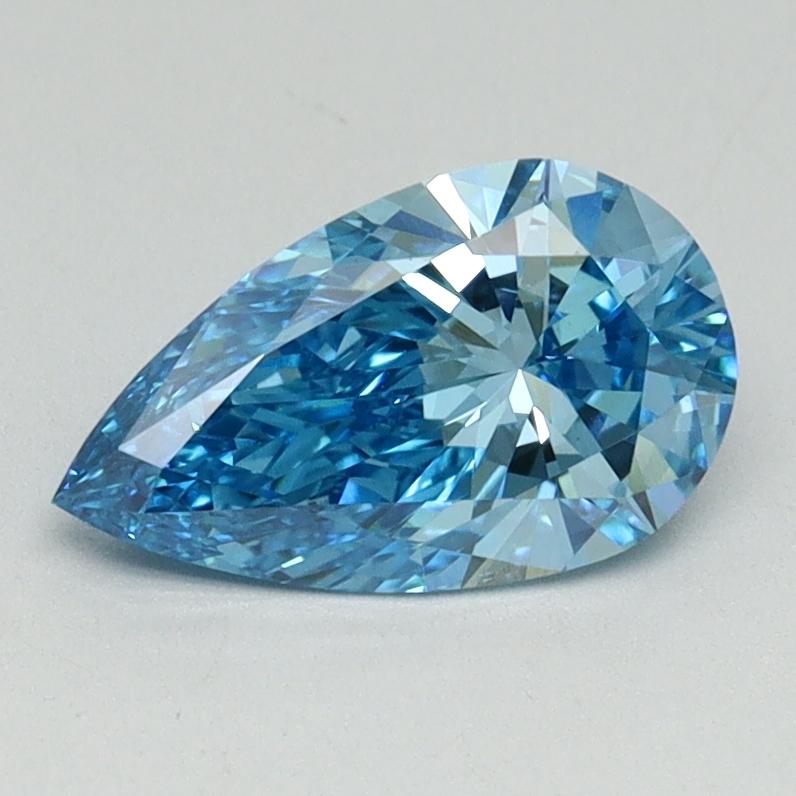 1.00 Ct. Fancy Vivid Blue Pear Lab Grown Diamond