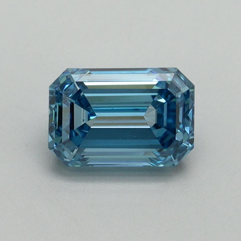 1.05 Ct. Fancy Vivid Blue Emerald Lab Grown Diamond