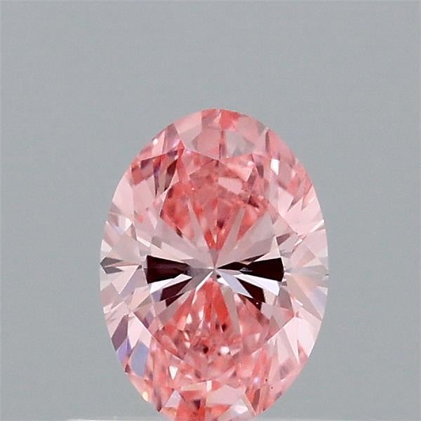 0.56 Ct. Fancy Vivid  Pink Oval Lab Grown Diamond